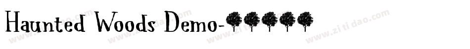 Haunted Woods Demo字体转换